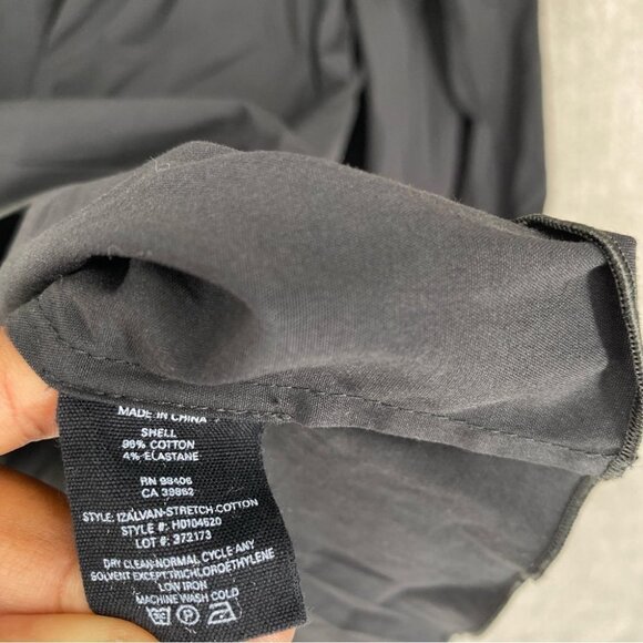 Theory Top Womens Small‎ Black Off Shoulder Babydoll Blouse Long Sleeve - Picture 8 of 10